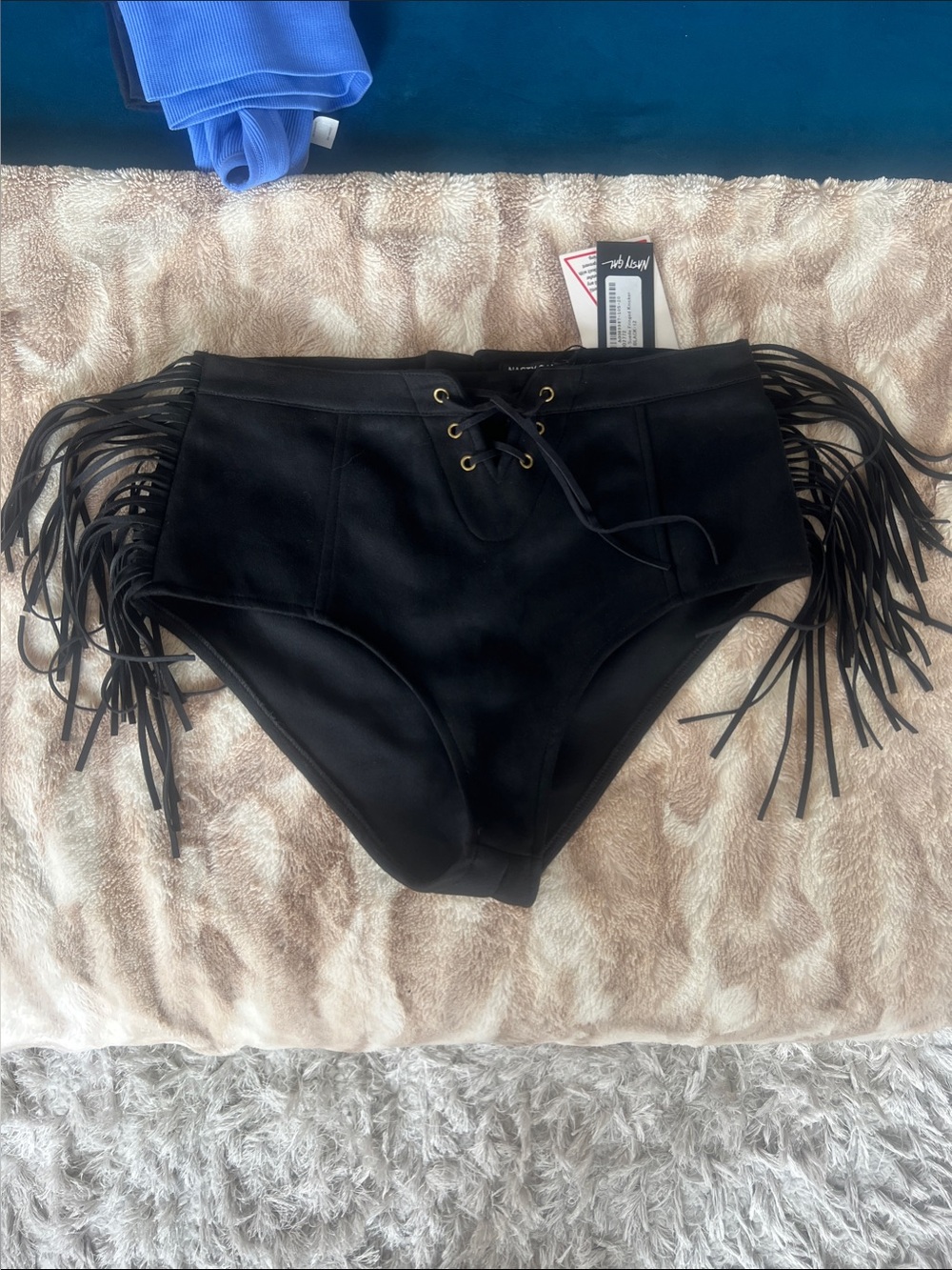 Nasty Gal fringe shorts